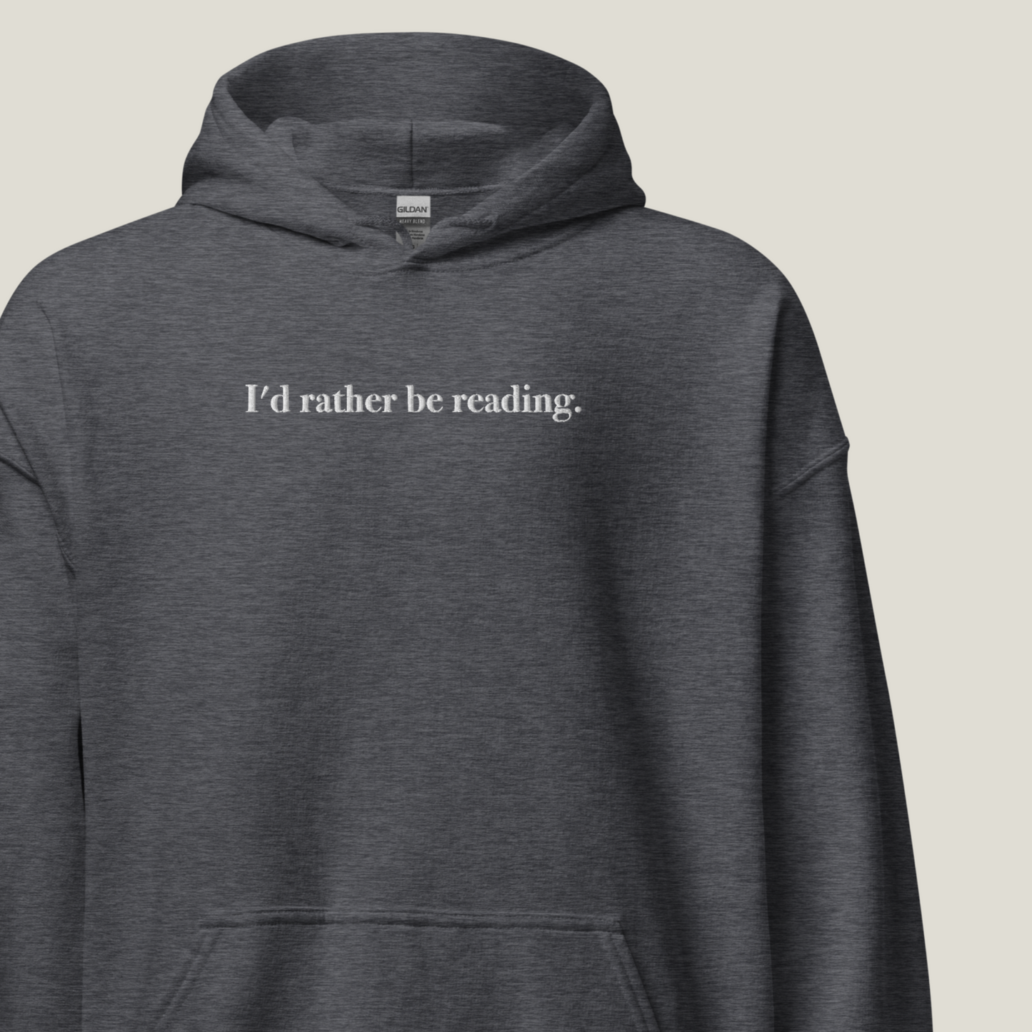Hoodie | Rather be reading | bestickt | Bookish Hoodie