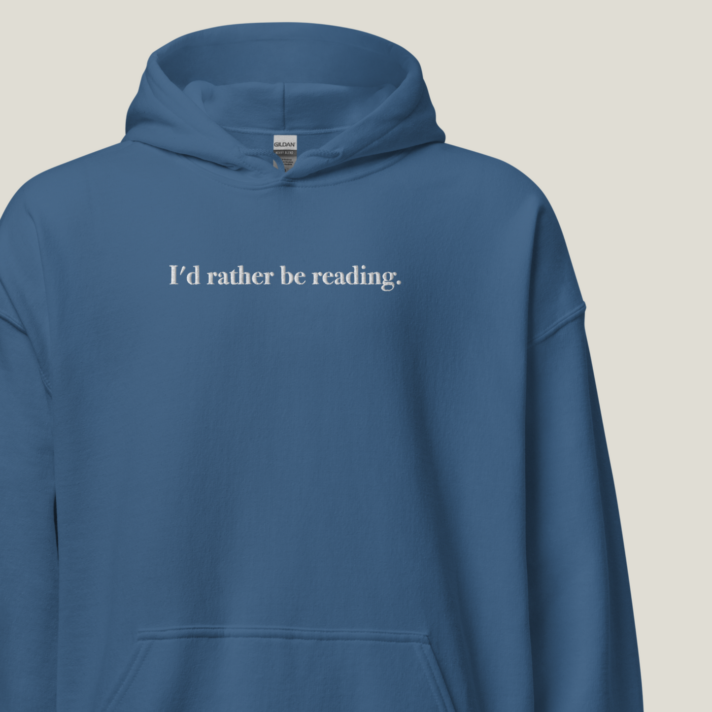 Hoodie | Rather be reading | bestickt | Bookish Hoodie