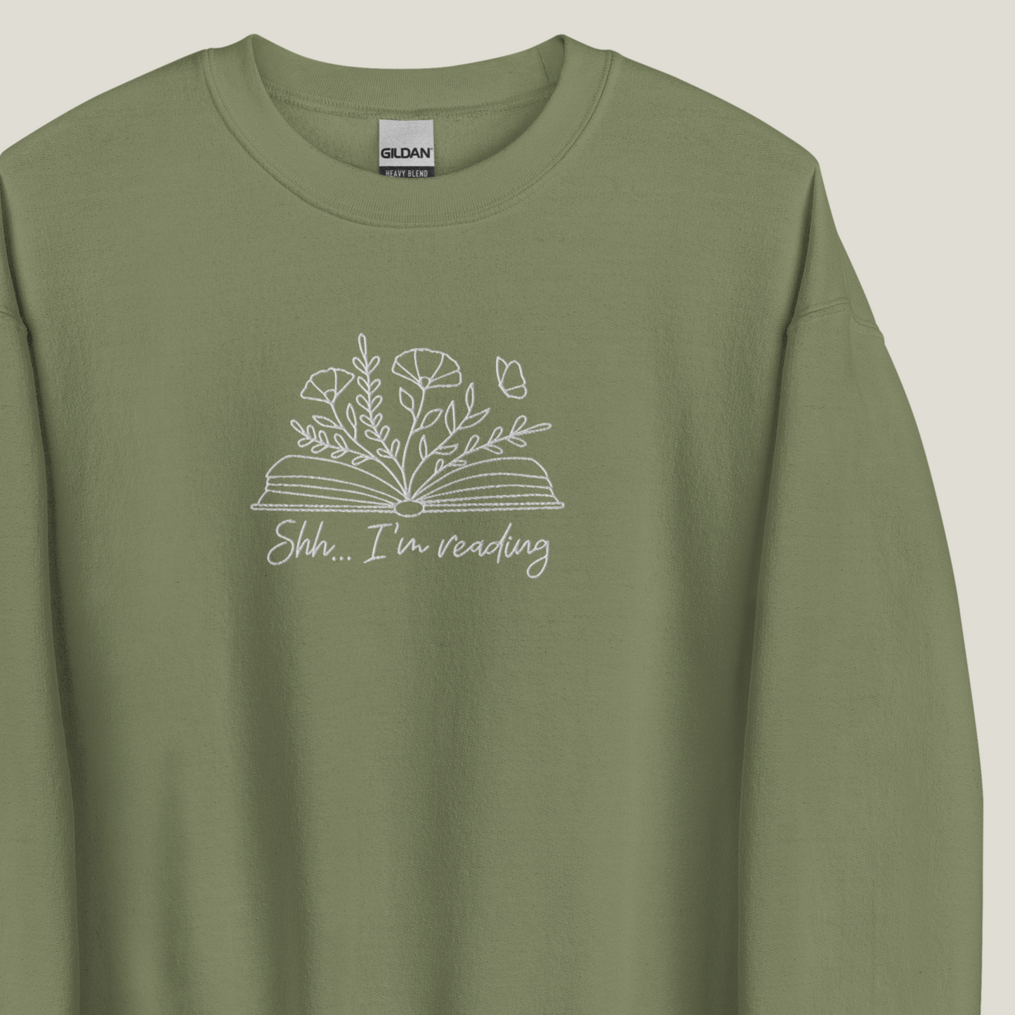Sweatshirt | Shh I'm Reading | bestickt | Bookish Sweatshirt