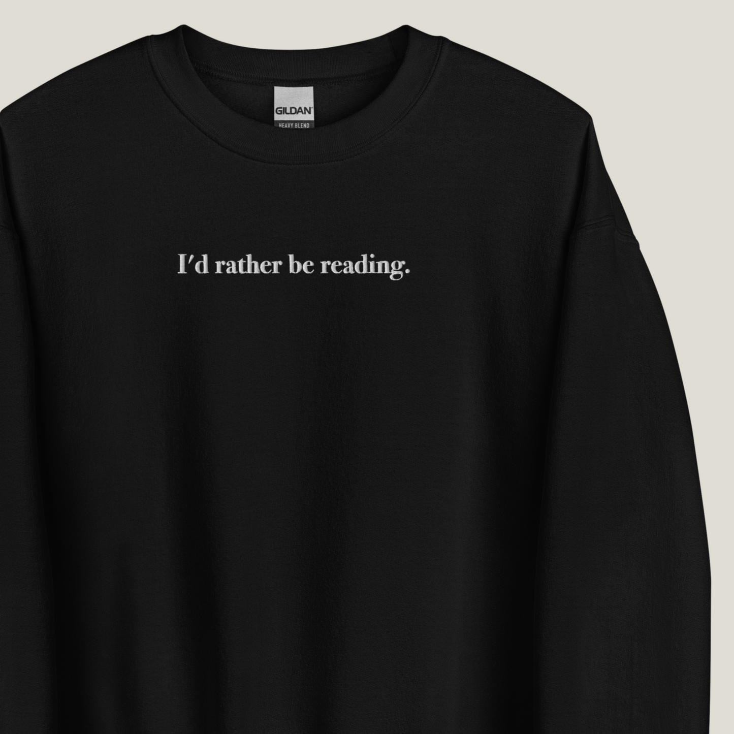 Sweatshirt | Rather be reading | bestickt | Bookish Sweatshirt
