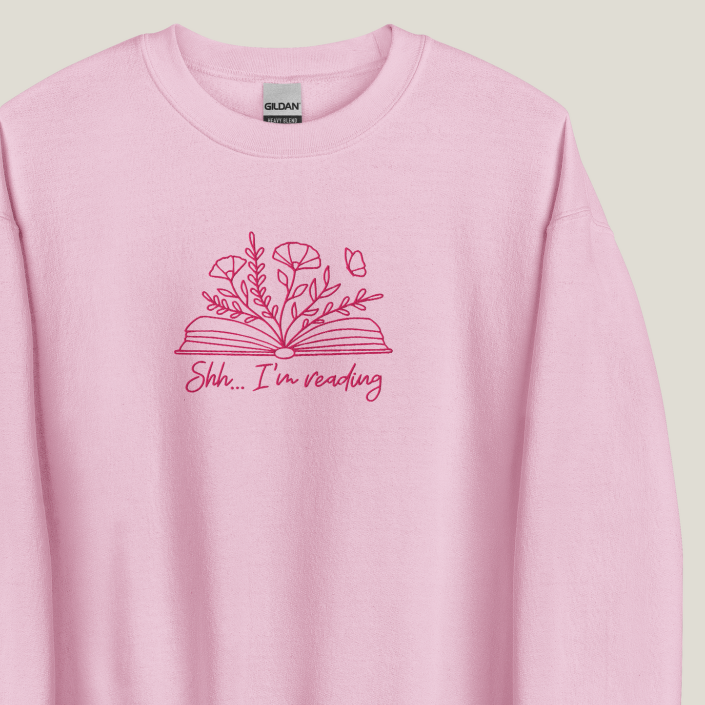 Sweatshirt | Shh I'm Reading | bestickt | Bookish Sweatshirt