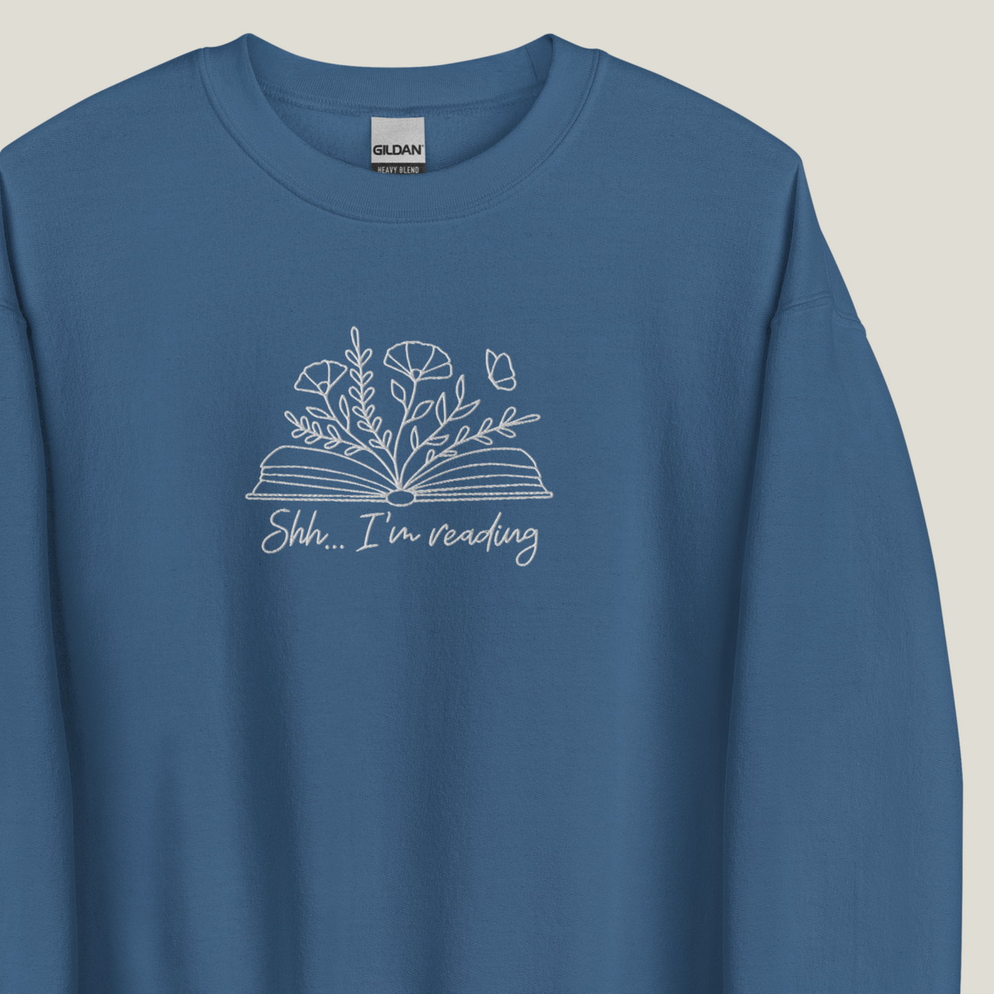 Sweatshirt | Shh I'm Reading | bestickt | Bookish Sweatshirt