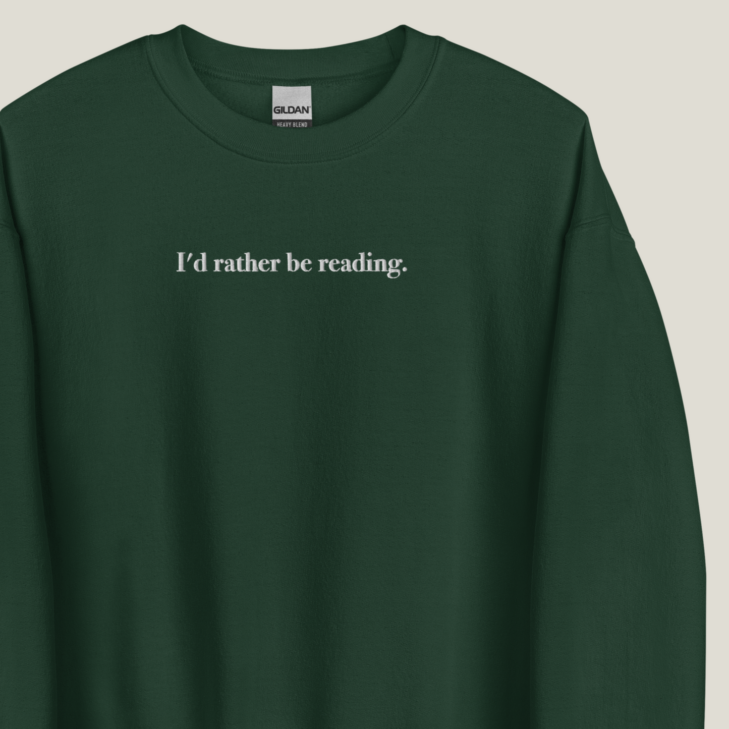 Sweatshirt | Rather be reading | bestickt | Bookish Sweatshirt