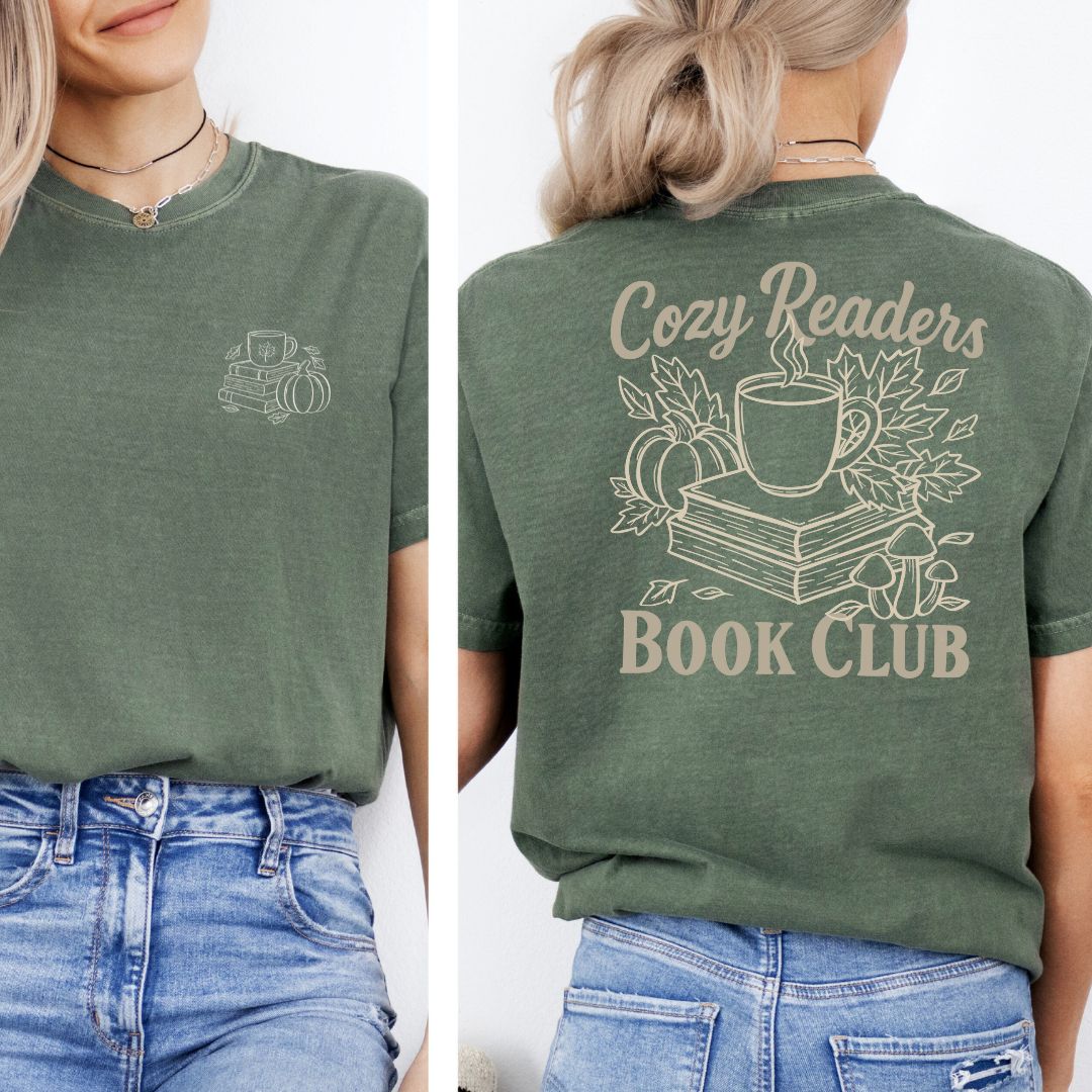 Premium T-Shirt | Cozy Readers Book Club | Druck | Bookish Autumn