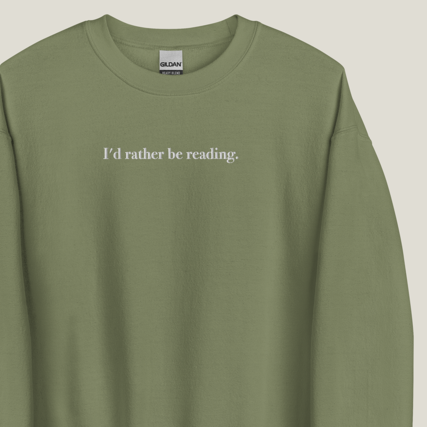 Sweatshirt | Rather be reading | bestickt | Bookish Sweatshirt