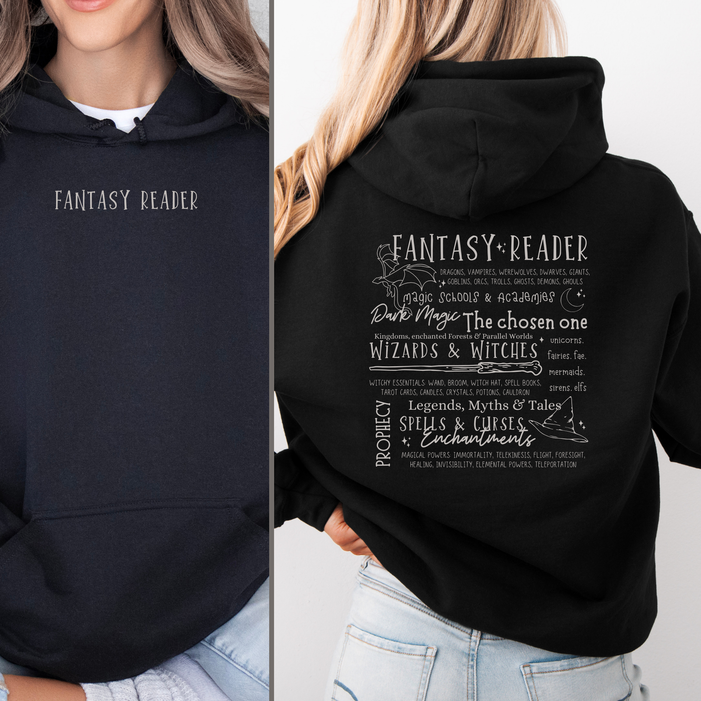 Hoodie | Fantasy Reader | Druck | Bookish Hoodie
