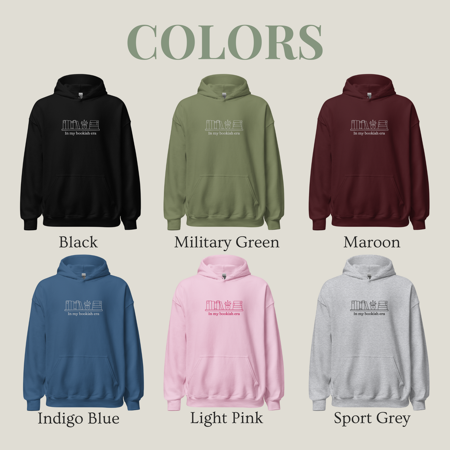Hoodie | Bookish Era | bestickt I Bookish Hoodie