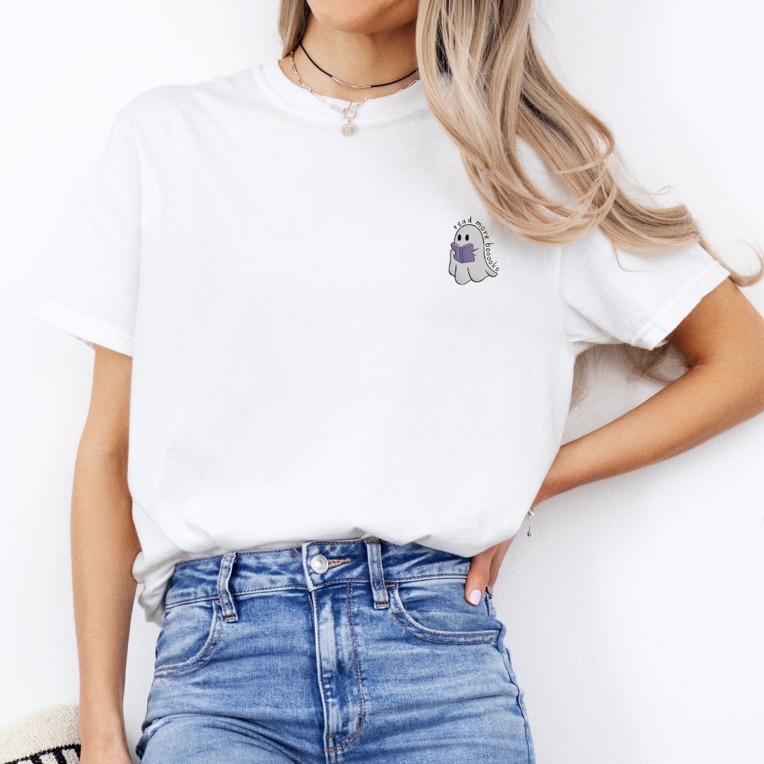 Premium T-Shirt | Read more booooks | Druck | Bookish Halloween