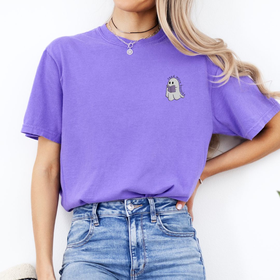 Premium T-Shirt | Read more booooks | Druck | Bookish Halloween