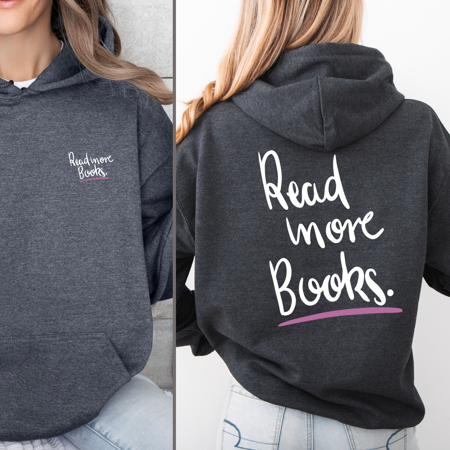 Hoodie | Read more Books | Druck | Bookish Hoodie