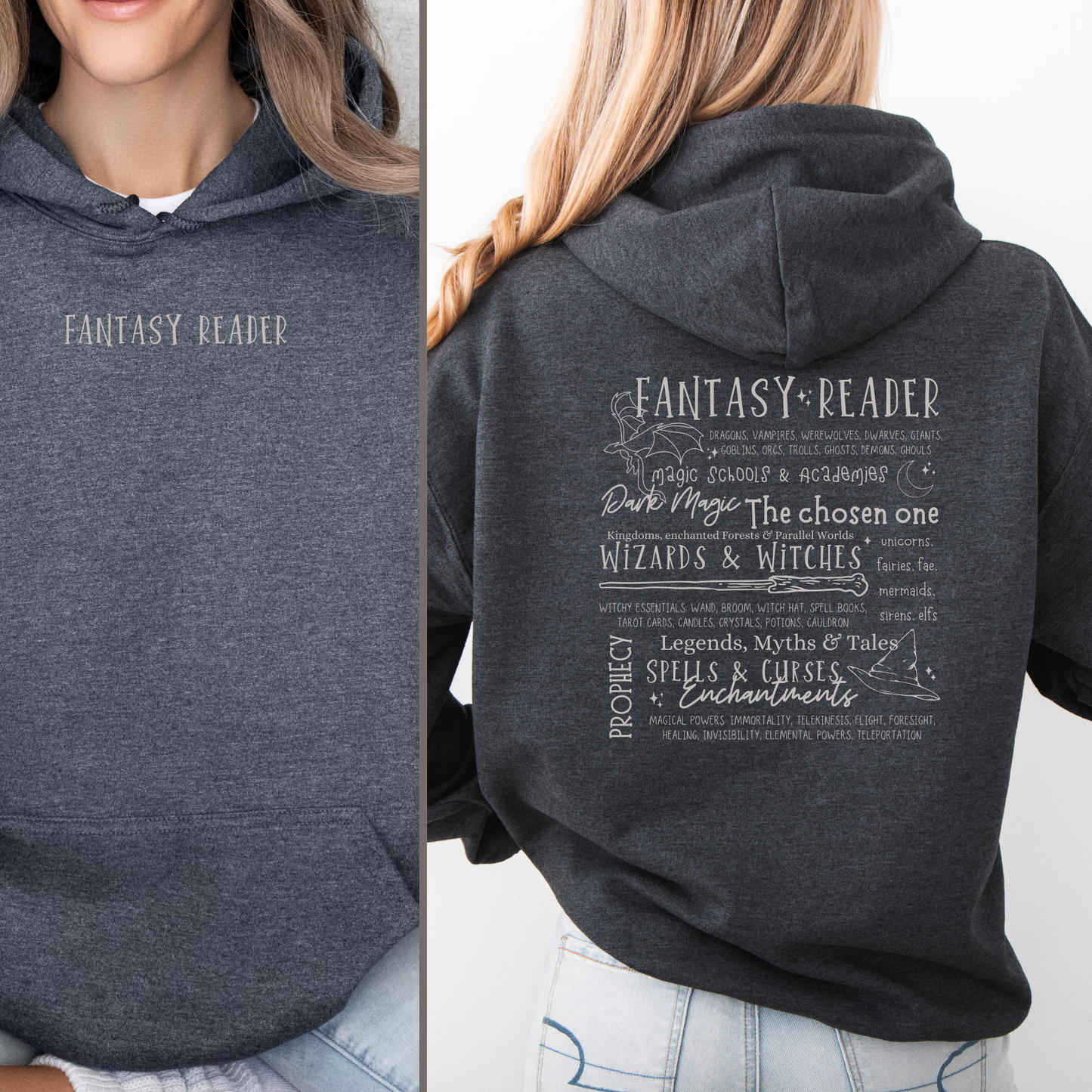 Hoodie | Fantasy Reader | Druck | Bookish Hoodie