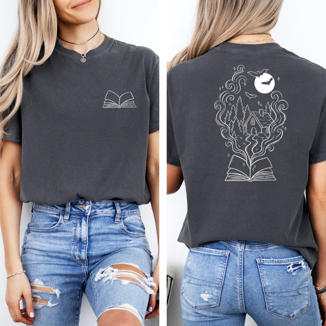 Premium T-Shirt | Witchy Book | Druck | Bookish Halloween