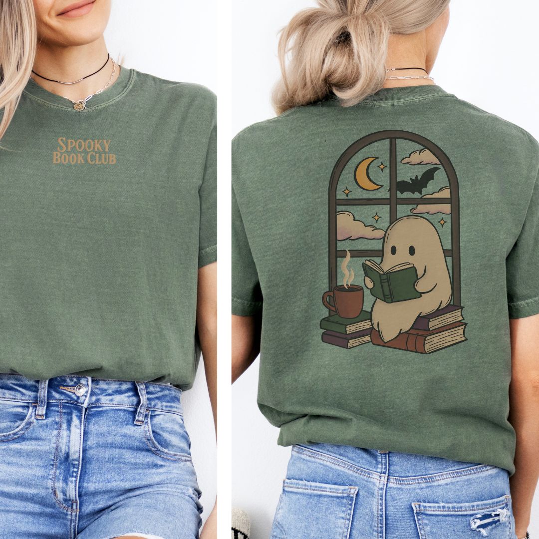 Premium T-Shirt | Spooky Book Club | Druck | Bookish Halloween