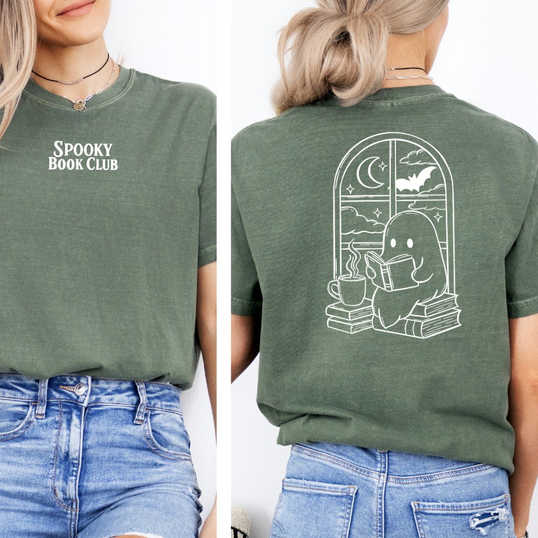 Premium T-Shirt | Spooky Book Club | Druck | Bookish Halloween