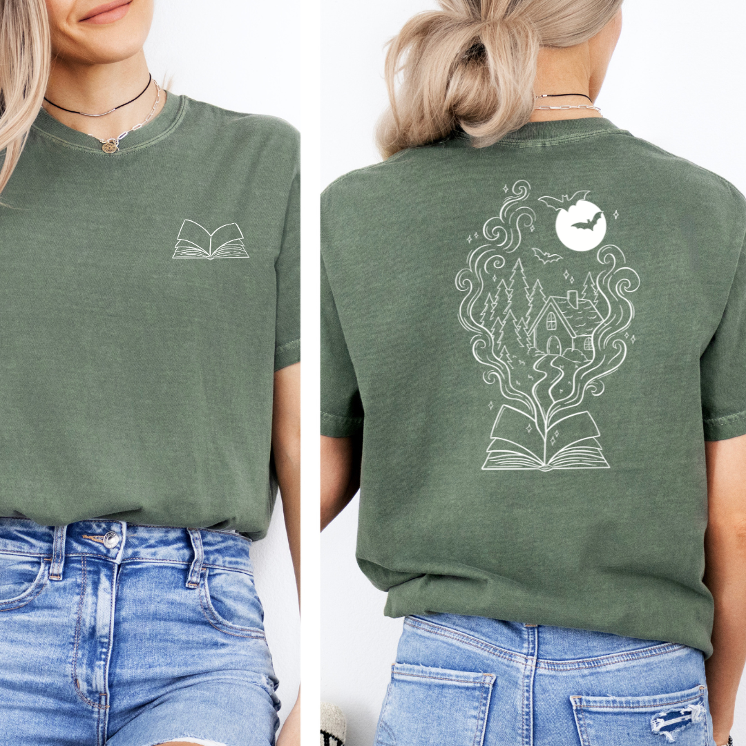 Premium T-Shirt | Witchy Book | Druck | Bookish Halloween