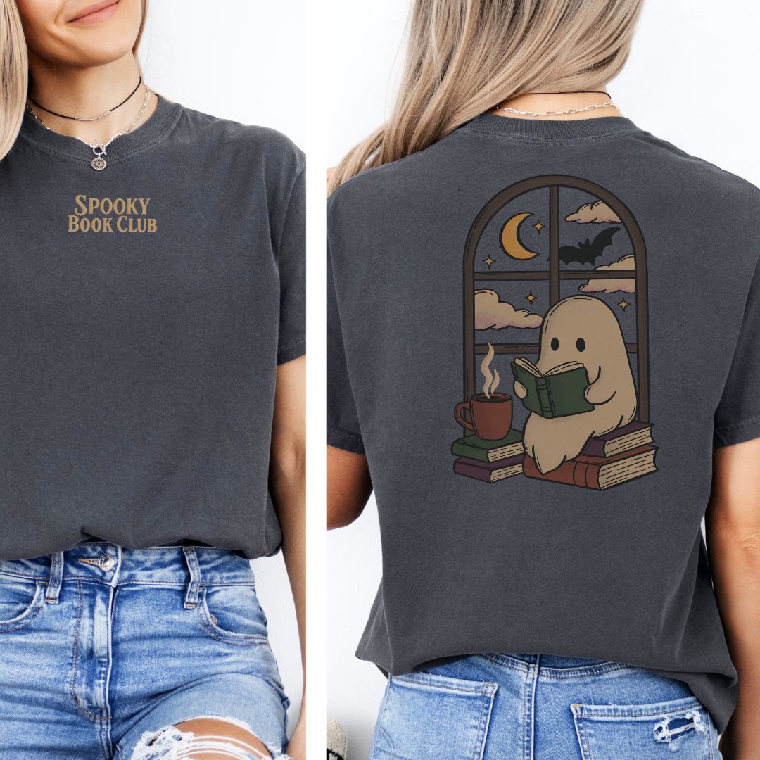 Premium T-Shirt | Spooky Book Club | Druck | Bookish Halloween