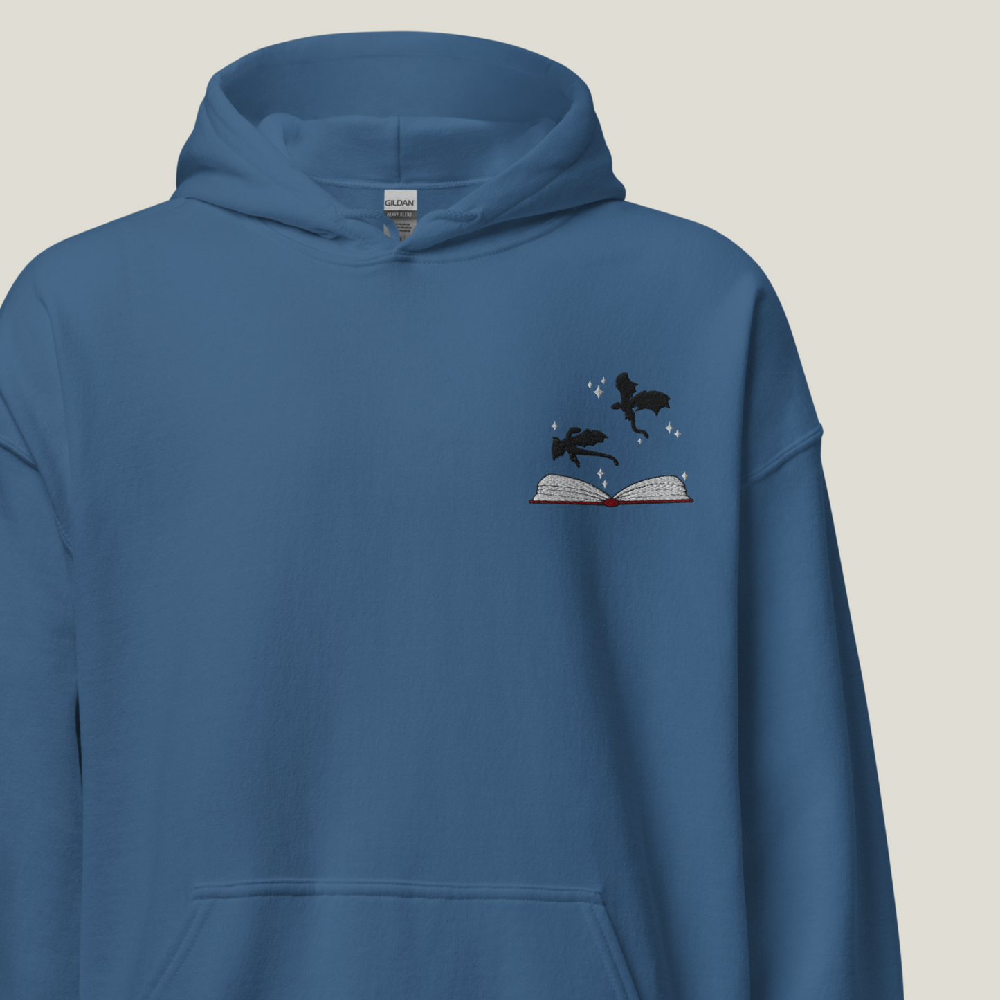 Hoodie | Bookish Dragons | bestickt