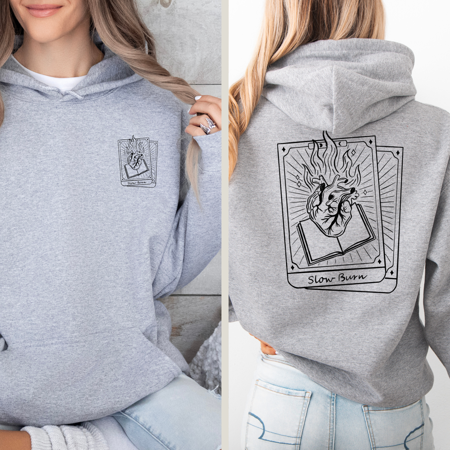 Hoodie | Slow Burn Tarot | Druck | Bookish Hoodie