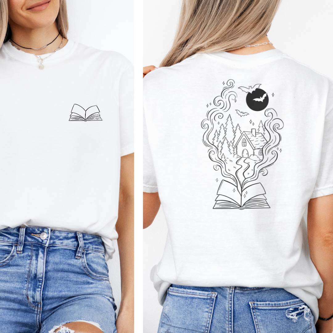 Premium T-Shirt | Witchy Book | Druck | Bookish Halloween