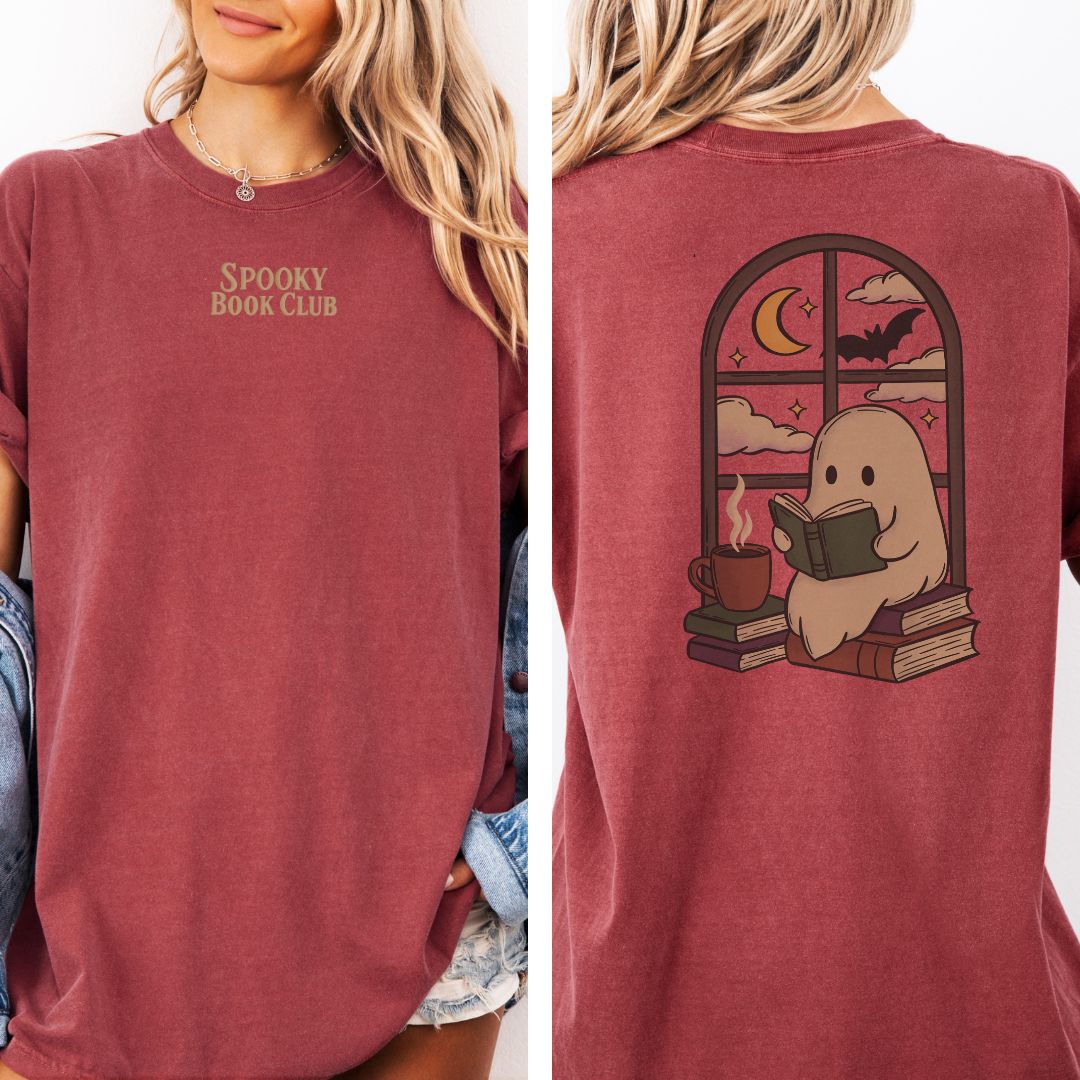 Premium T-Shirt | Spooky Book Club | Druck | Bookish Halloween