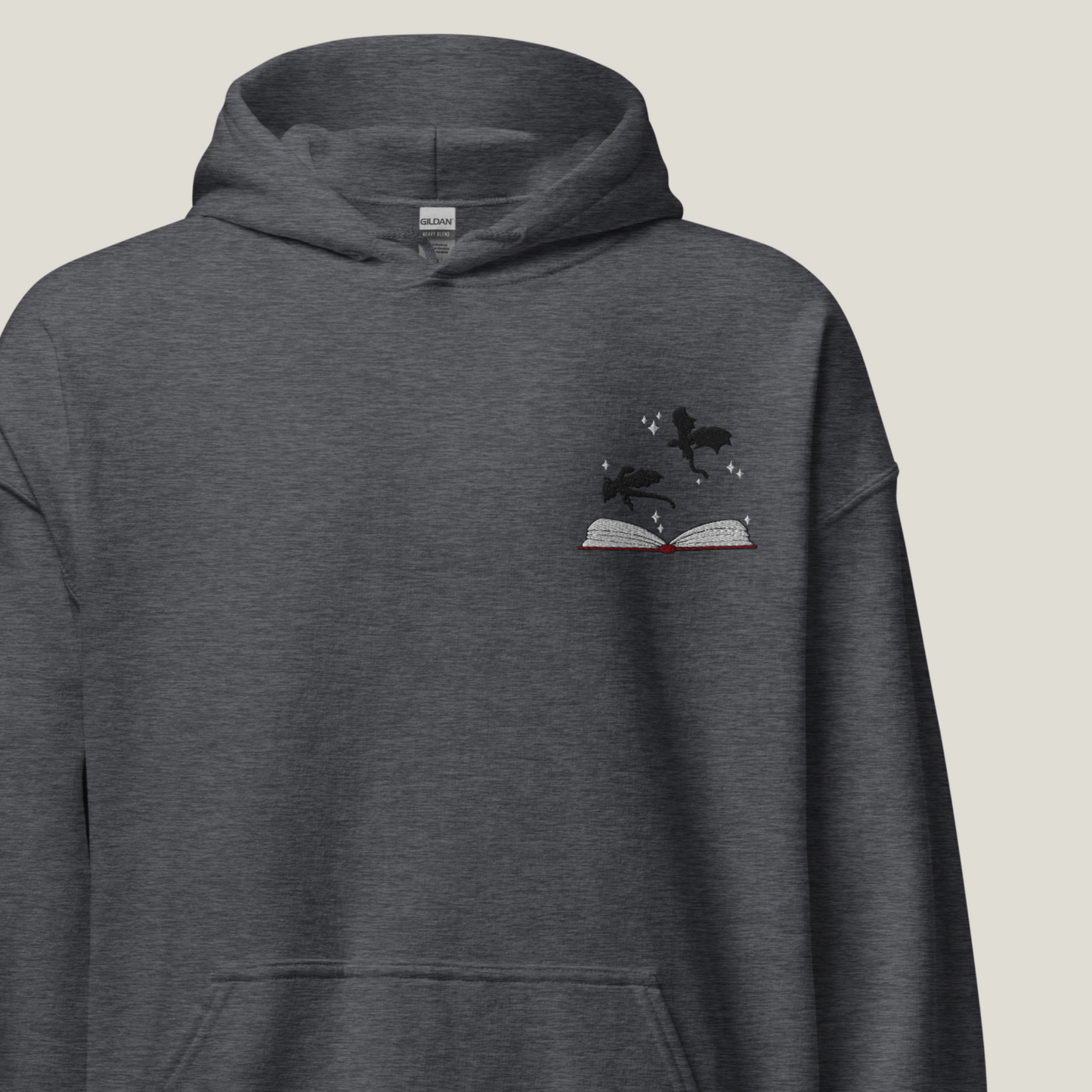 Hoodie | Bookish Dragons | bestickt