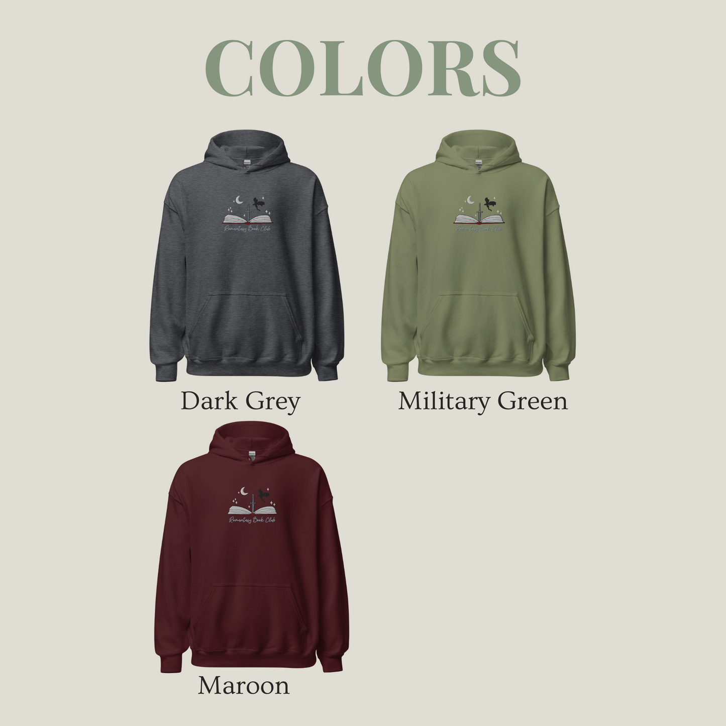 Hoodie | Romantasy Book Club | bestickt | Bookish Hoodie