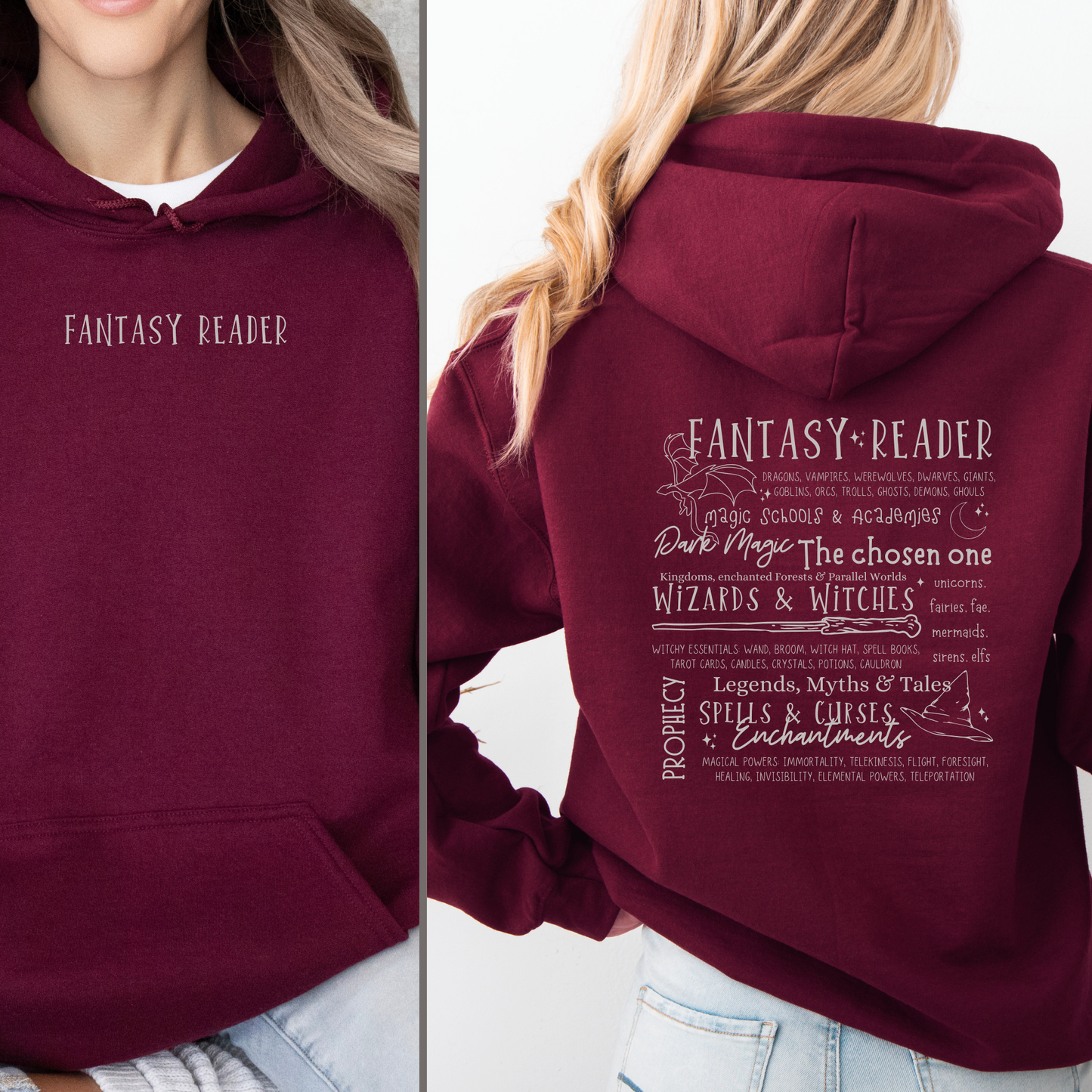 Hoodie | Fantasy Reader | Druck | Bookish Hoodie