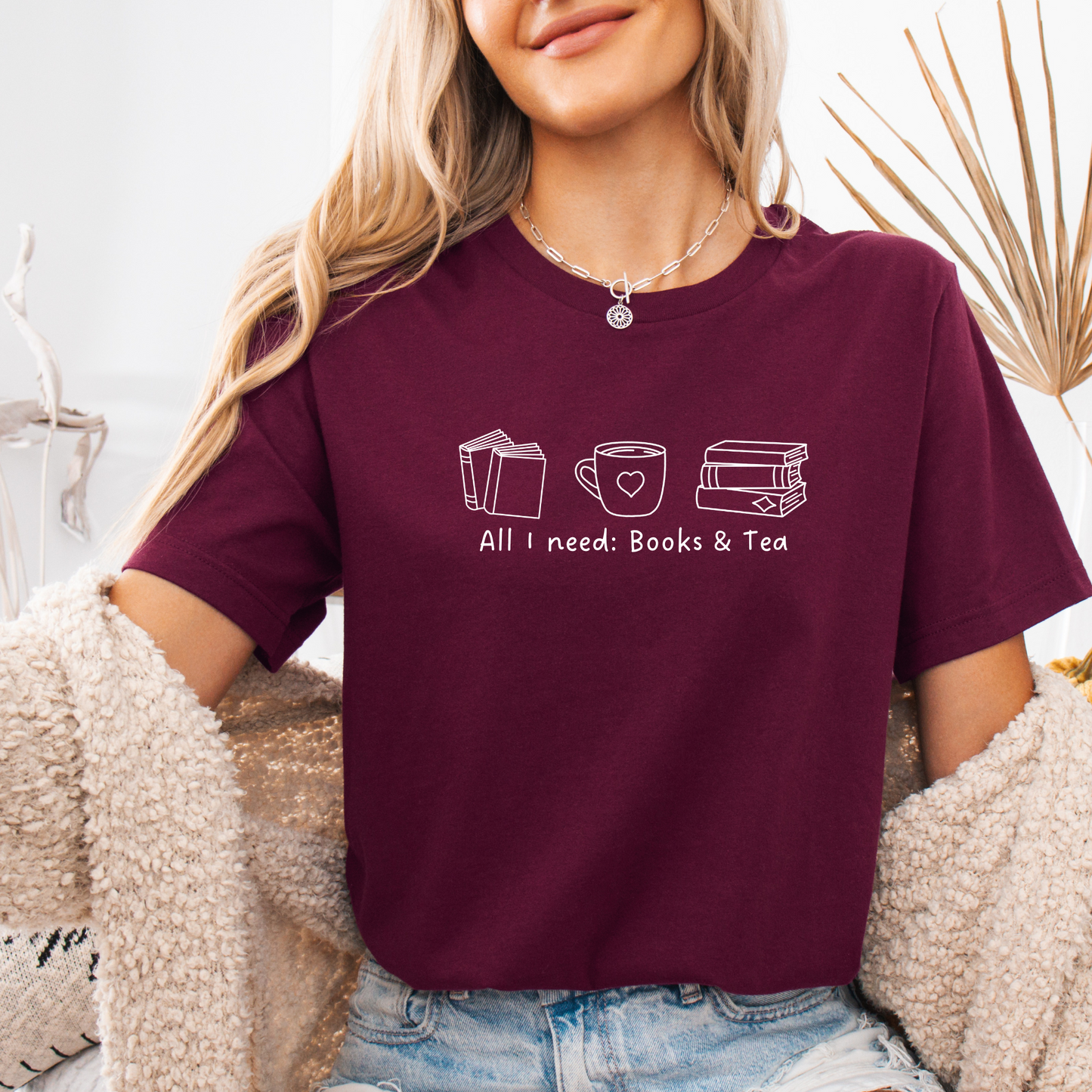 T-Shirt | All I need | Druck | Bookish T-Shirt