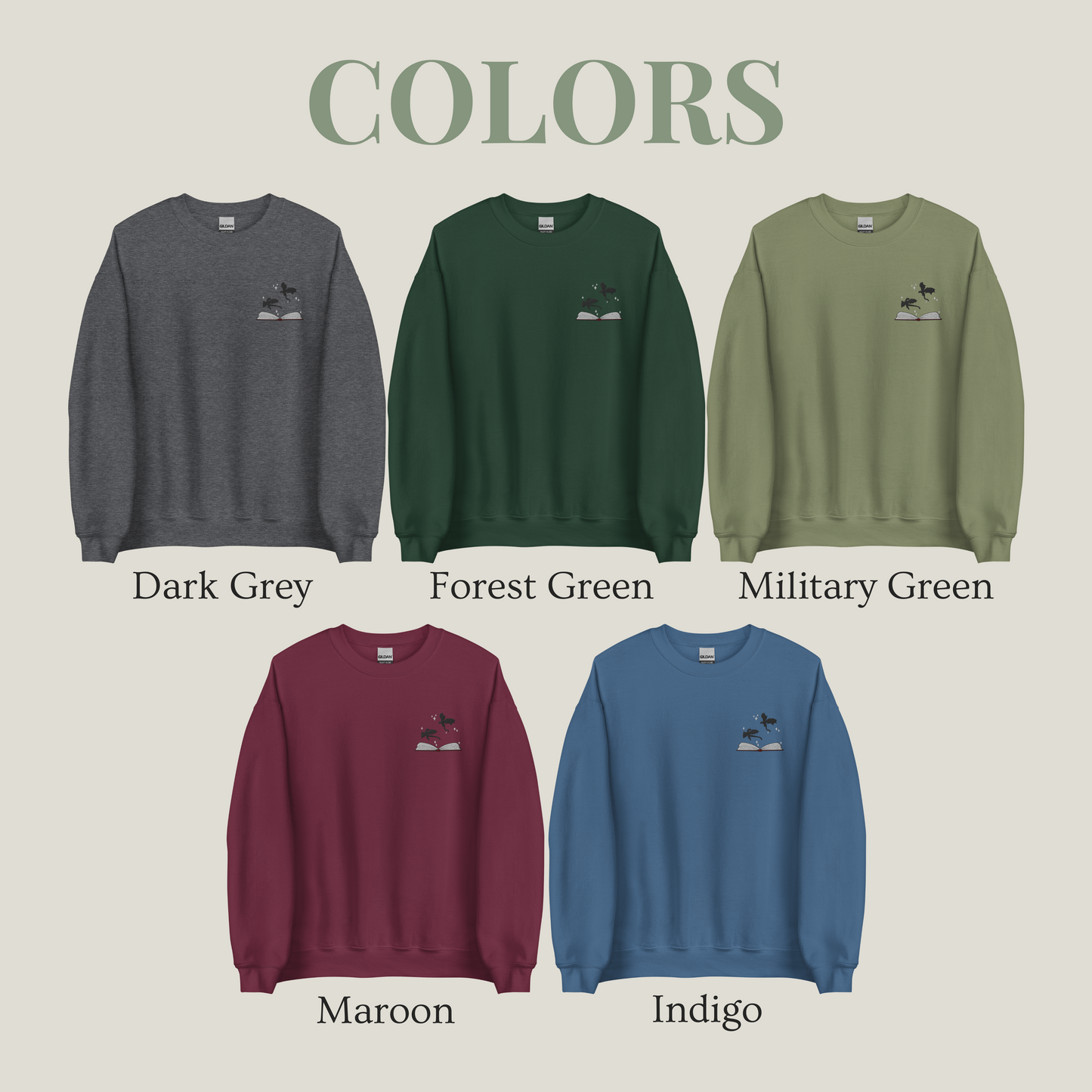 Sweatshirt | Bookish Dragons | bestickt