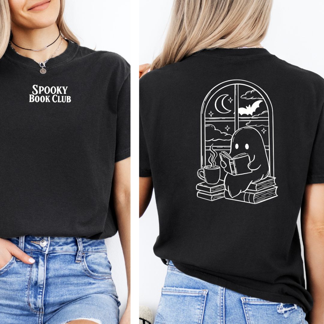 Premium T-Shirt | Spooky Book Club | Druck | Bookish Halloween