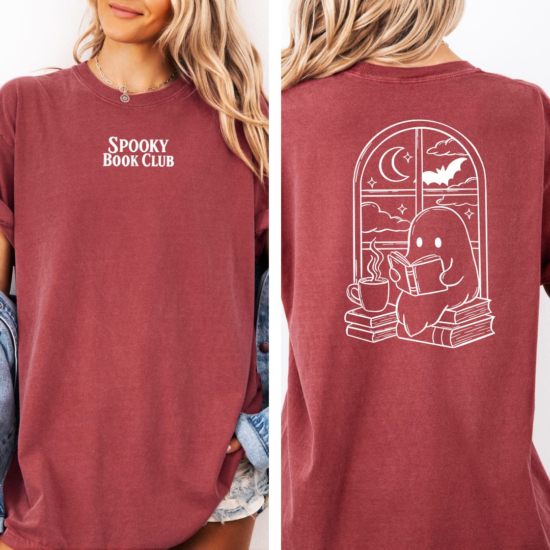 Premium T-Shirt | Spooky Book Club | Druck | Bookish Halloween