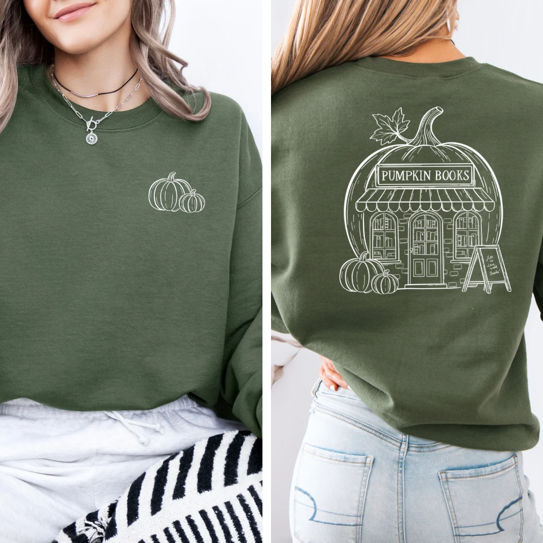 Sweatshirt | Pumpkin Bookstore | Druck | Bookish Autumn