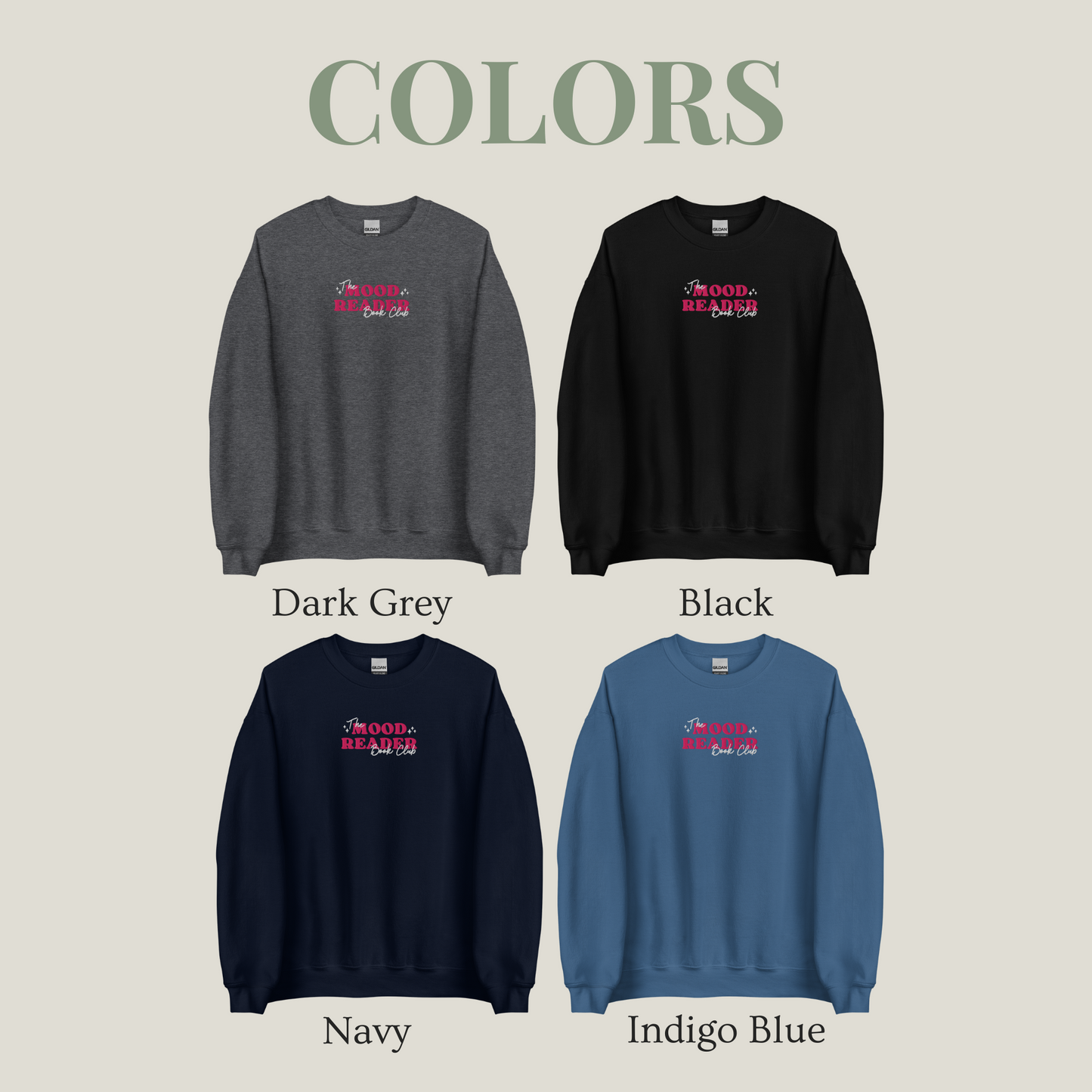Sweatshirt | Mood Reader | bestickt | Bookish Sweatshirt