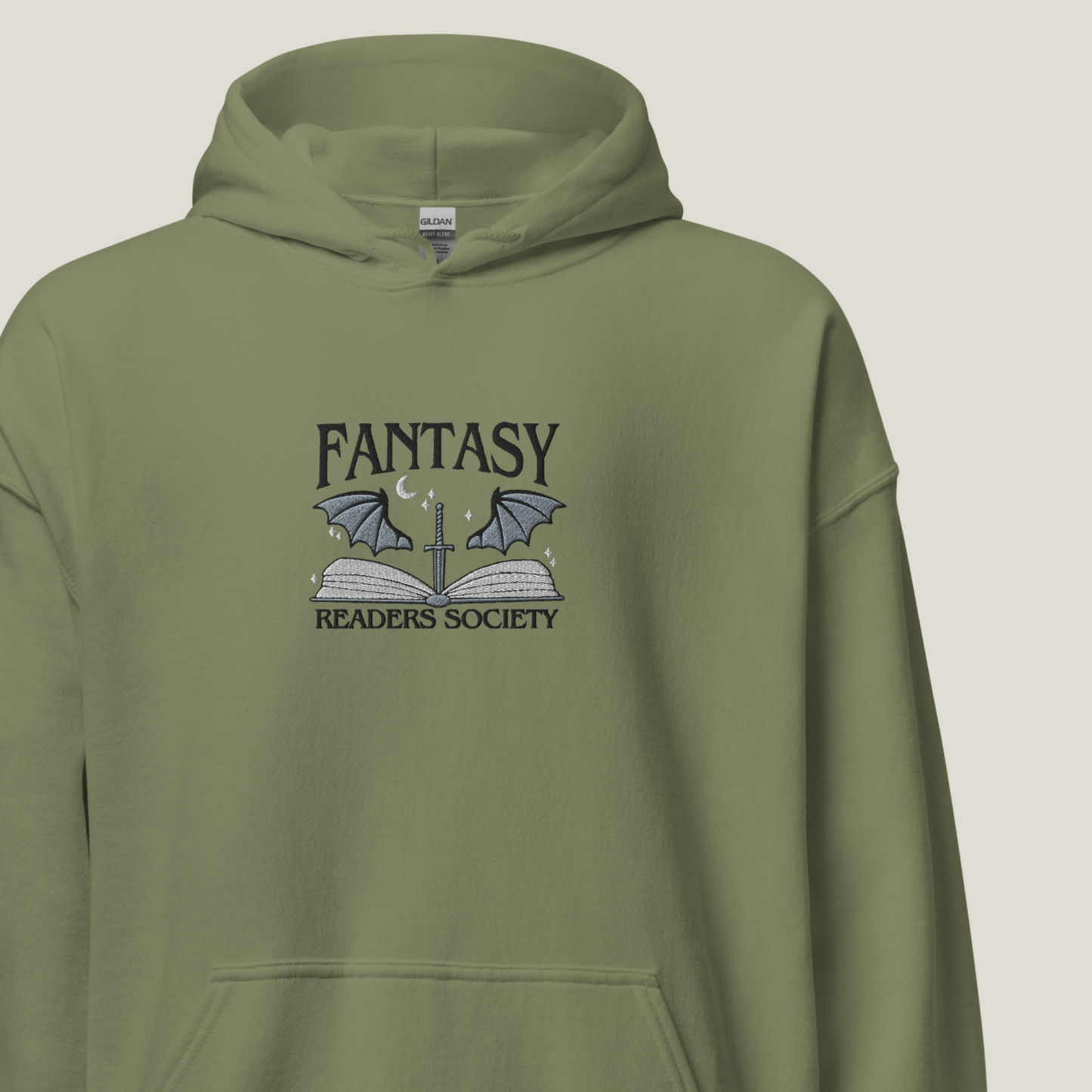 Hoodie | Fantasy Readers Society | bestickt | Bookish Hoodie