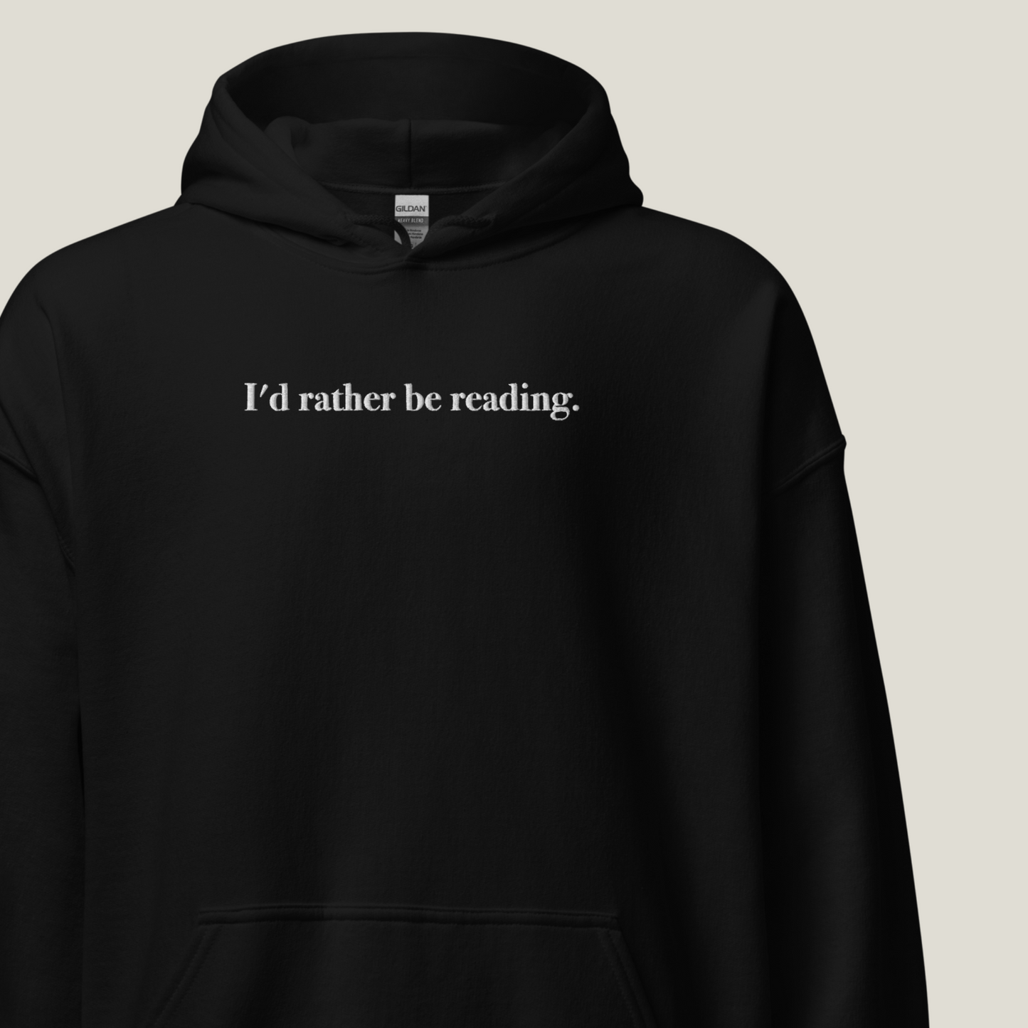 Hoodie | Rather be reading | bestickt | Bookish Hoodie