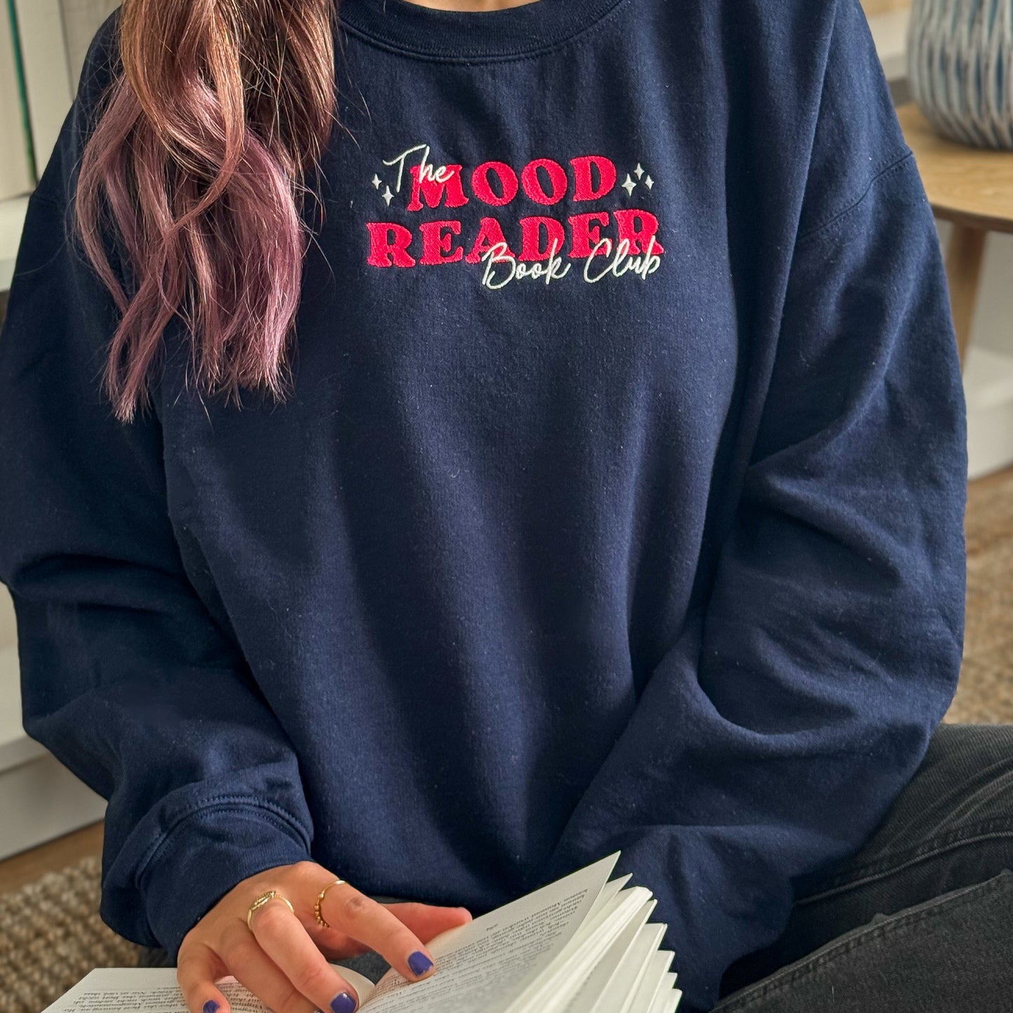 Sweatshirt | Mood Reader | bestickt | Bookish Sweatshirt