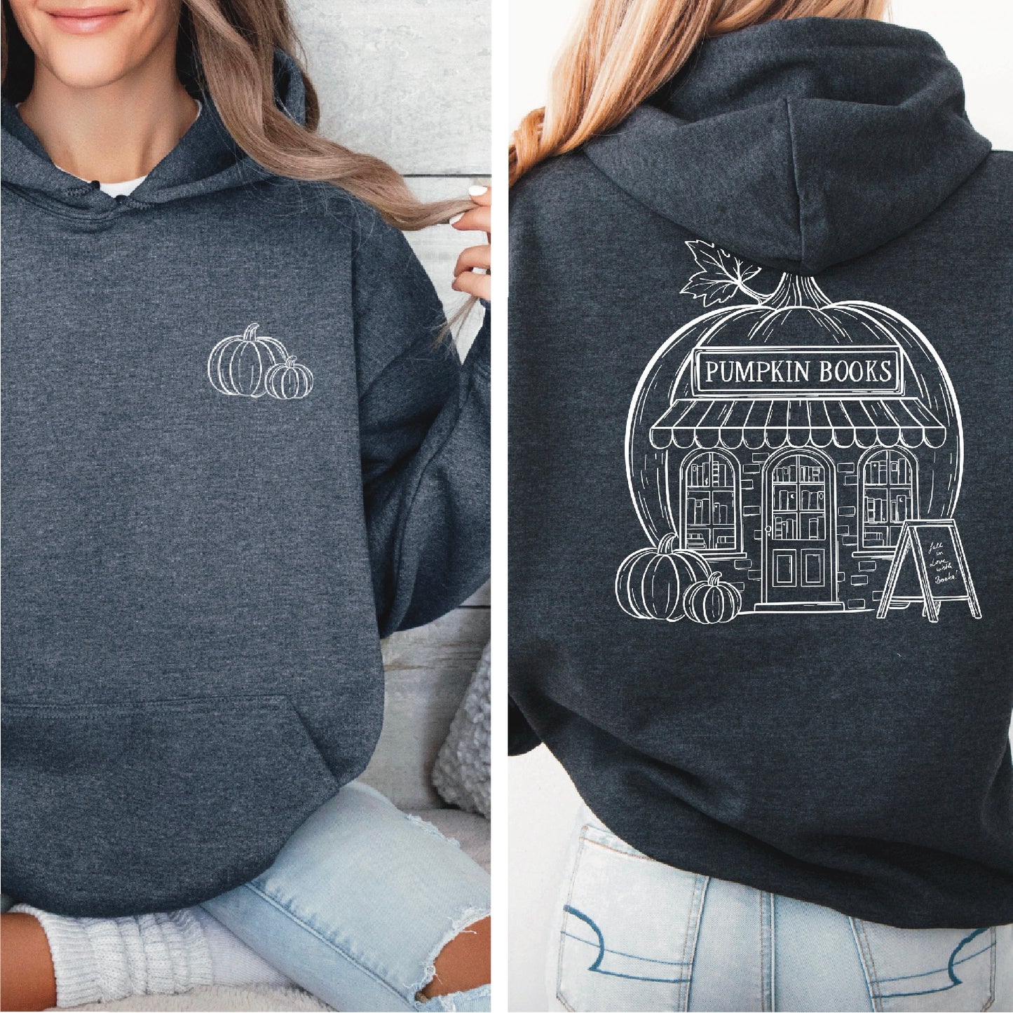Hoodie | Pumpkin Bookstore | Druck | Bookish Autumn