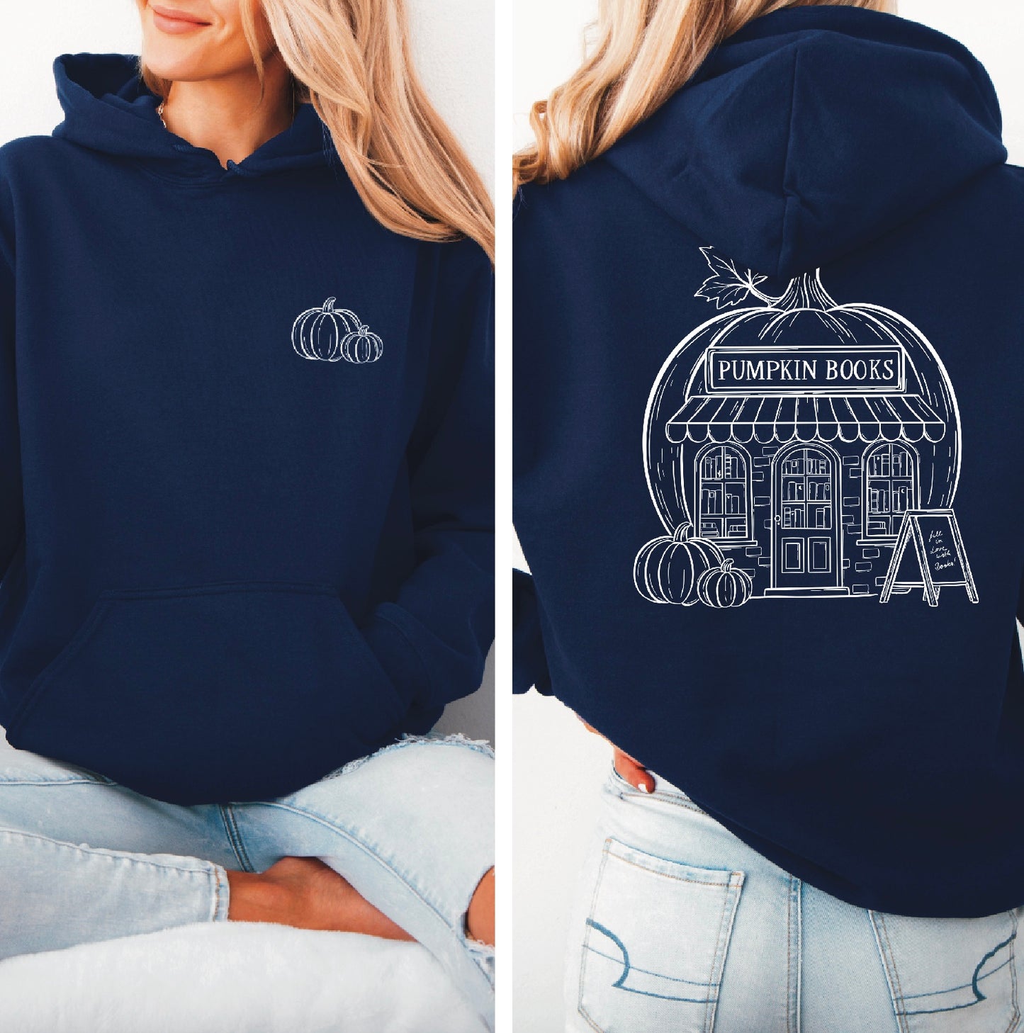 Hoodie | Pumpkin Bookstore | Druck | Bookish Autumn