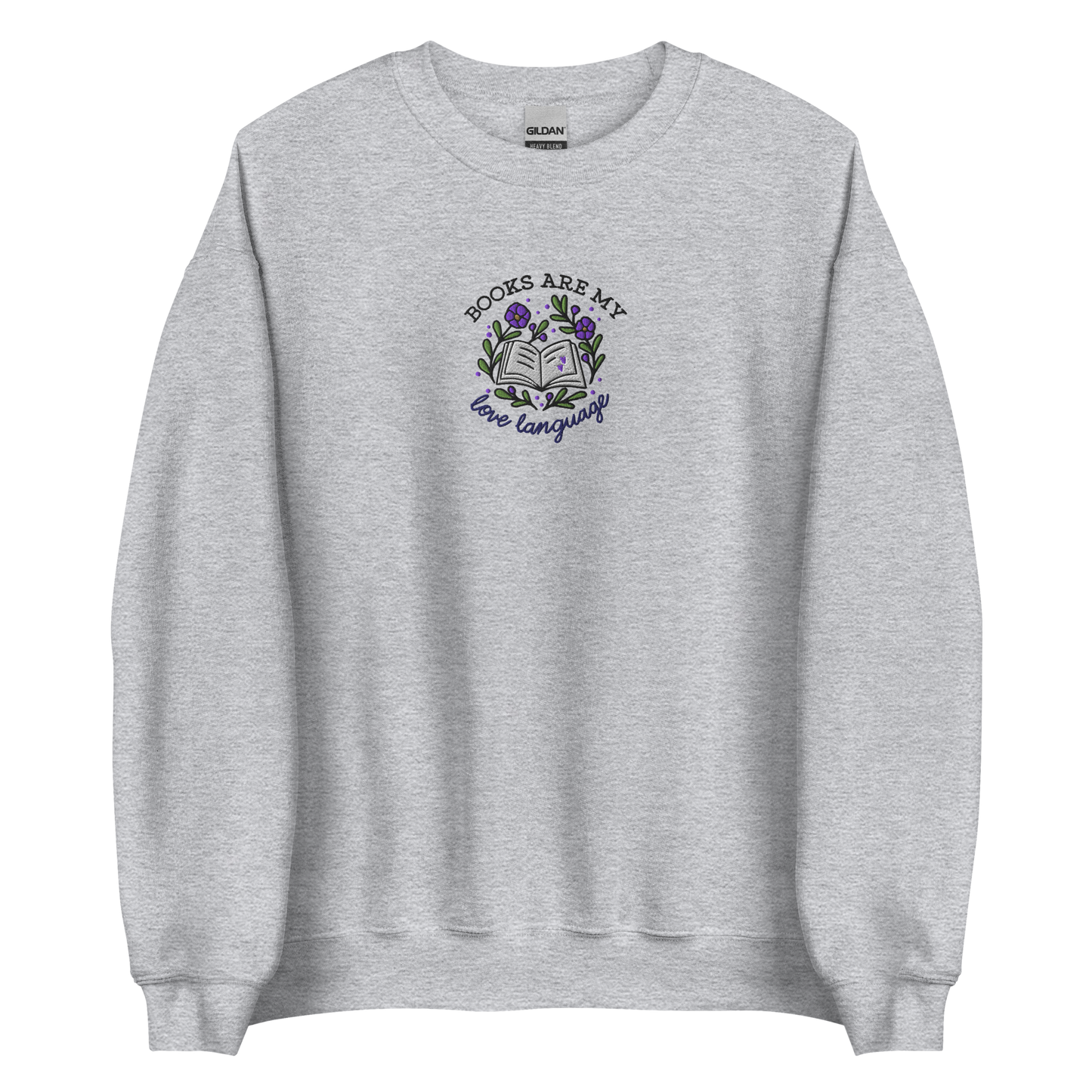 Sweatshirt | Books are my Love Language | bestickt | Bookish Sweatshirt
