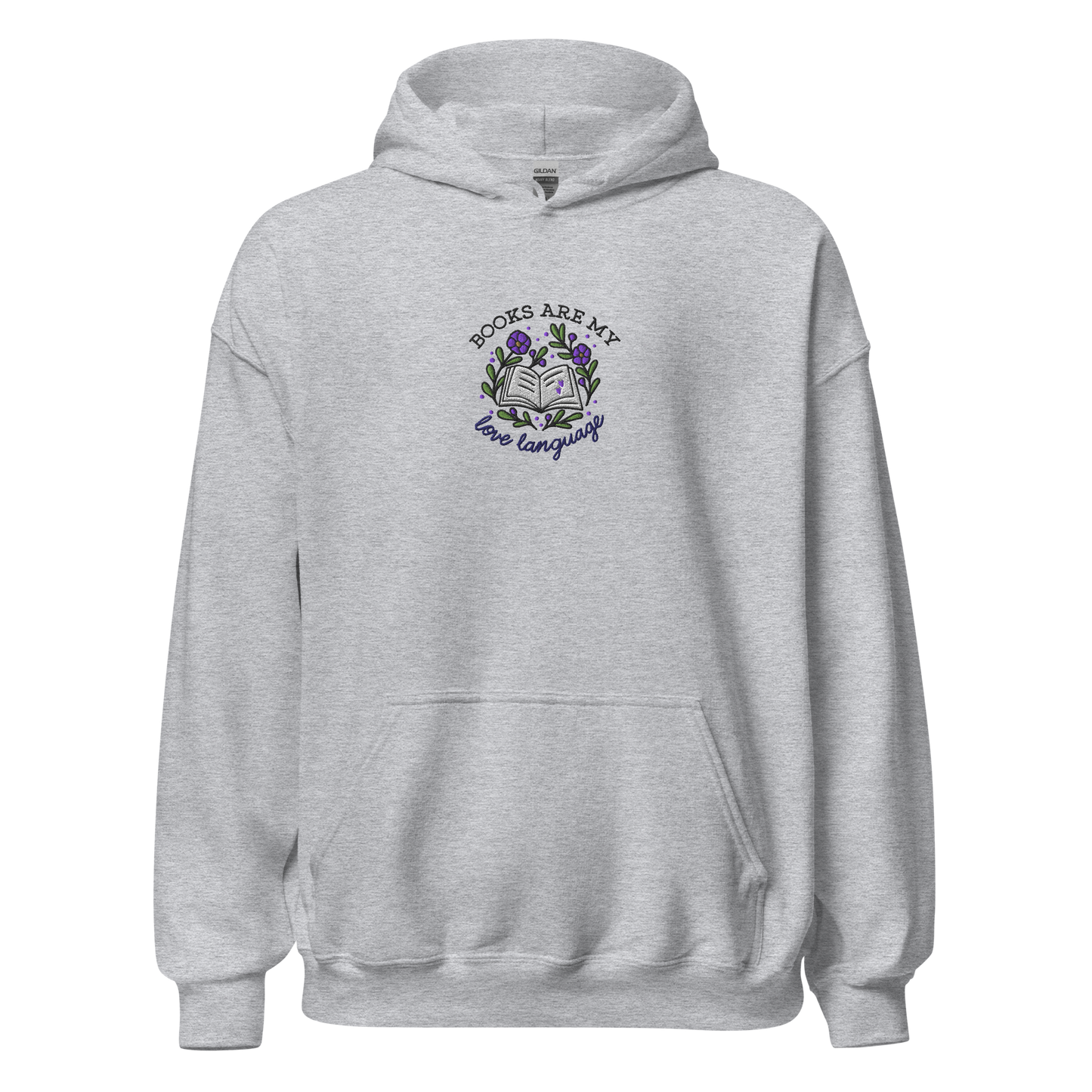 Hoodie | Books are my Love Language | bestickt | Bookish Hoodie