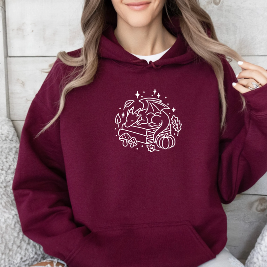 Hoodie | Autumn Dragon | bestickt | Bookish Autumn