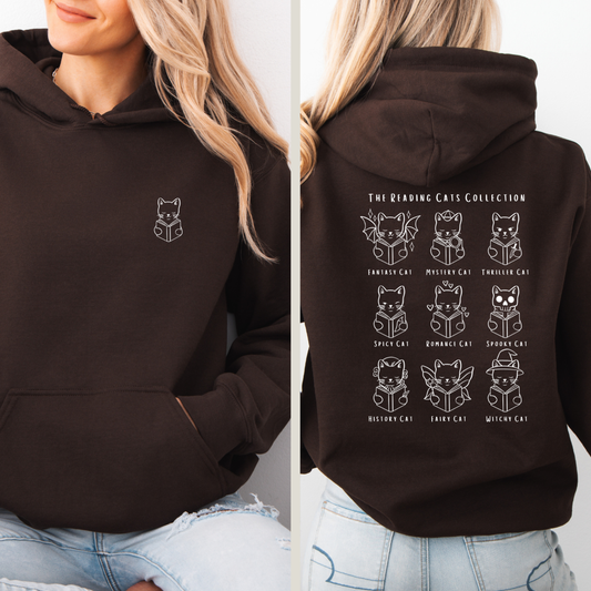 Hoodie | Reading Cats Collection | Druck | Bookish Hoodie