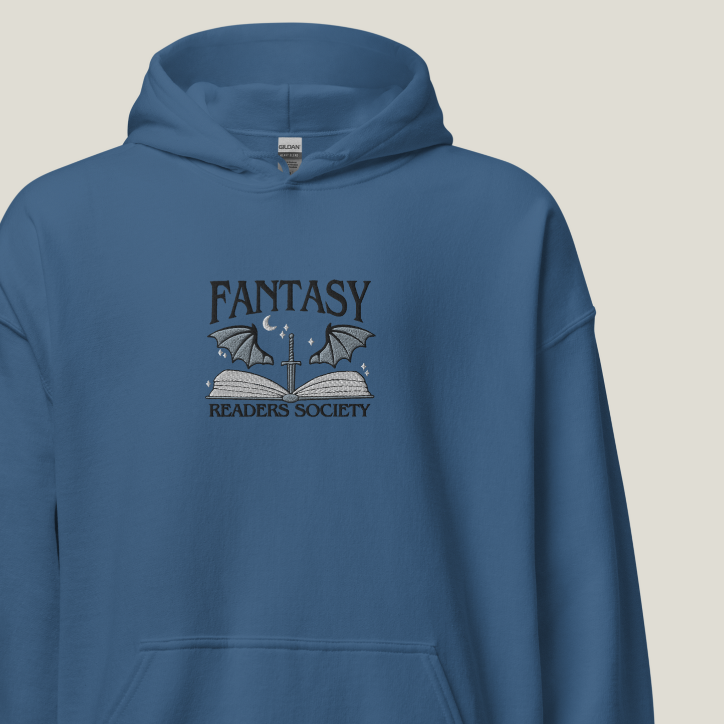 Hoodie | Fantasy Readers Society | bestickt | Bookish Hoodie