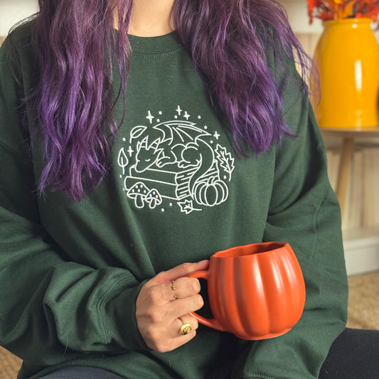 Sweatshirt | Autumn Dragon | bestickt | Bookish Autumn