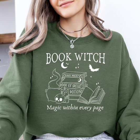 Sweatshirt | Book Witch | Druck | Bookish Sweatshirt
