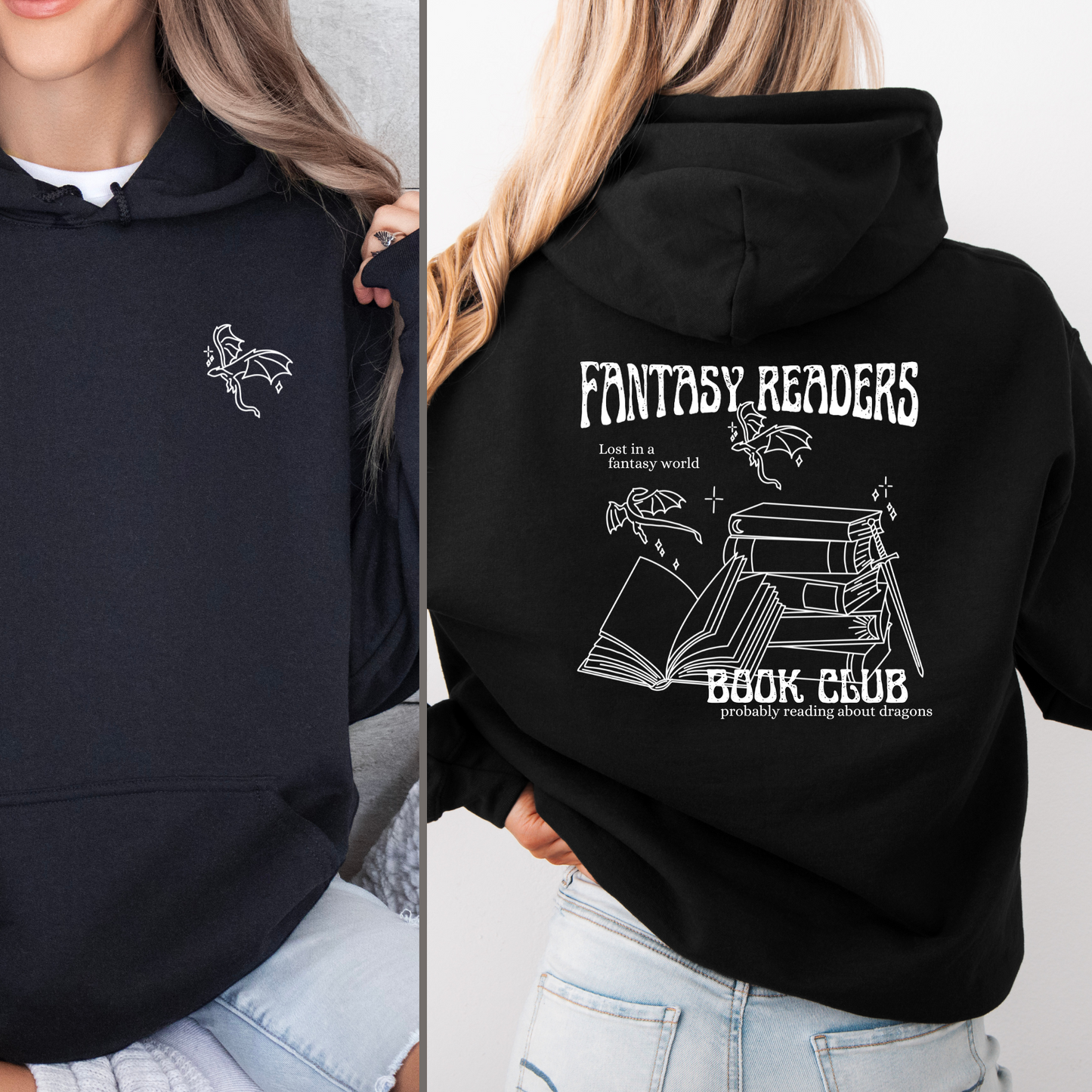 Hoodie | Fantasy Book Club | Druck | Bookish Sweatshirt