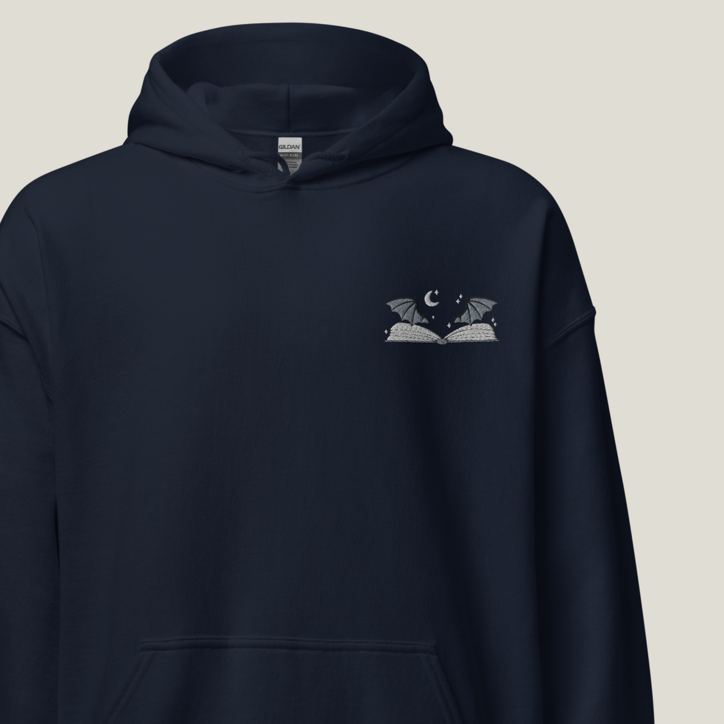 Hoodie | Book with Wings | bestickt | Bookish Hoodie