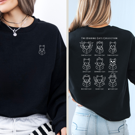 Sweatshirt | Reading Cats Collection | Druck | Bookish Sweatshirt