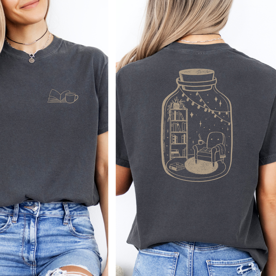 Premium T-Shirt | Reading Jar | Druck | Bookish T-Shirt