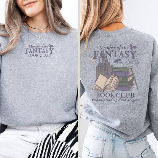 Sweatshirt | Fantasy Reader Book Club | Druck farbig | Bookish Sweatshirt